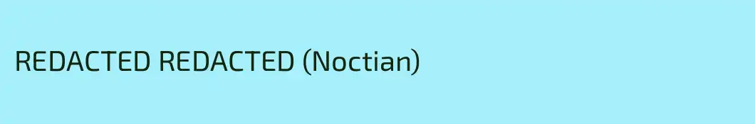 REDACTED REDACTED (Noctian)